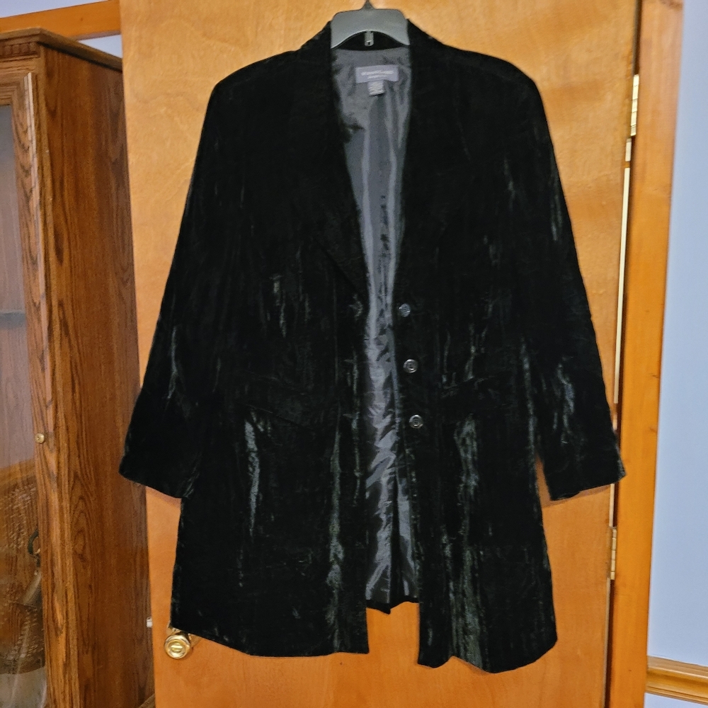 Crushed velvet jacket